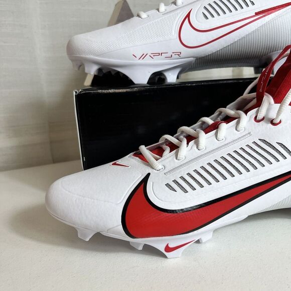 ✅ Nike Vapor Edge Pro 360 2‎ TB Promo Men Size 14 White Red FB Cleats FN7759-106 main image 5